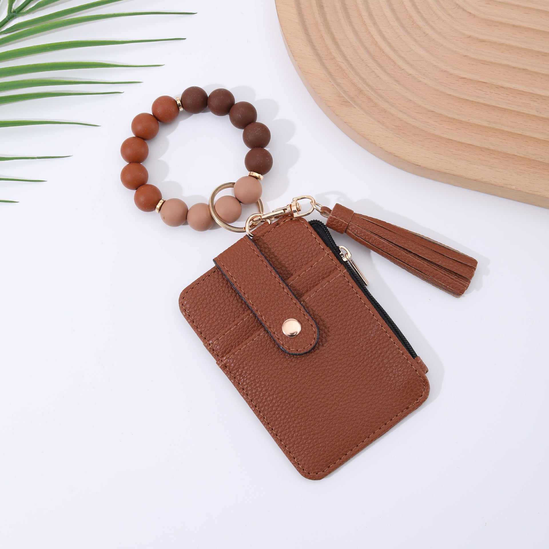 Wholesale Silicone leather wallet  Keychains