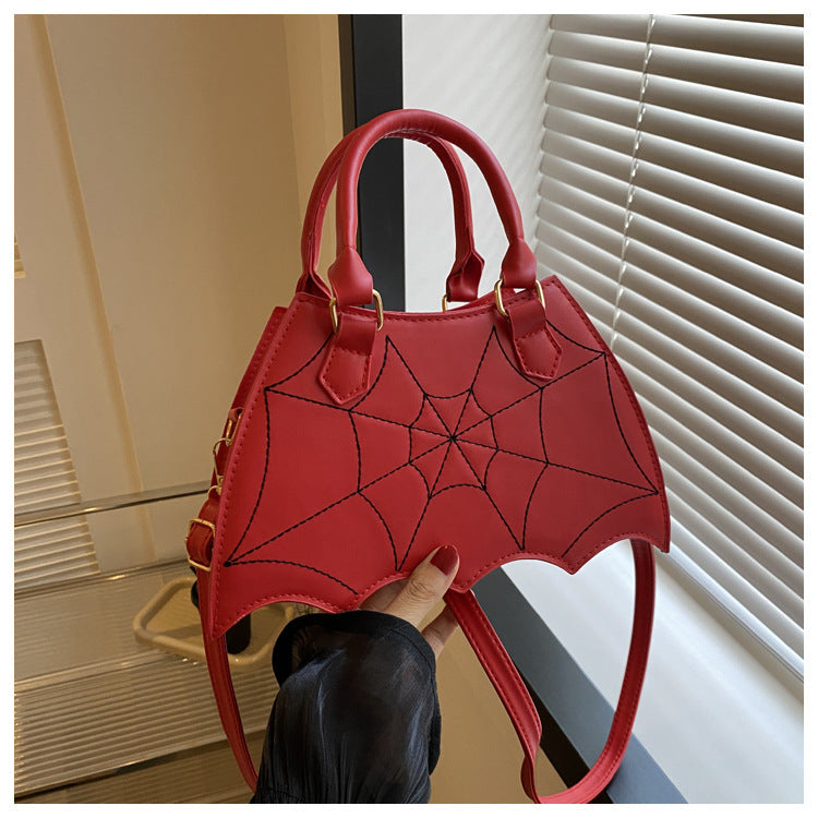 Wholesale Spider Web PU Tote Messenger Bag