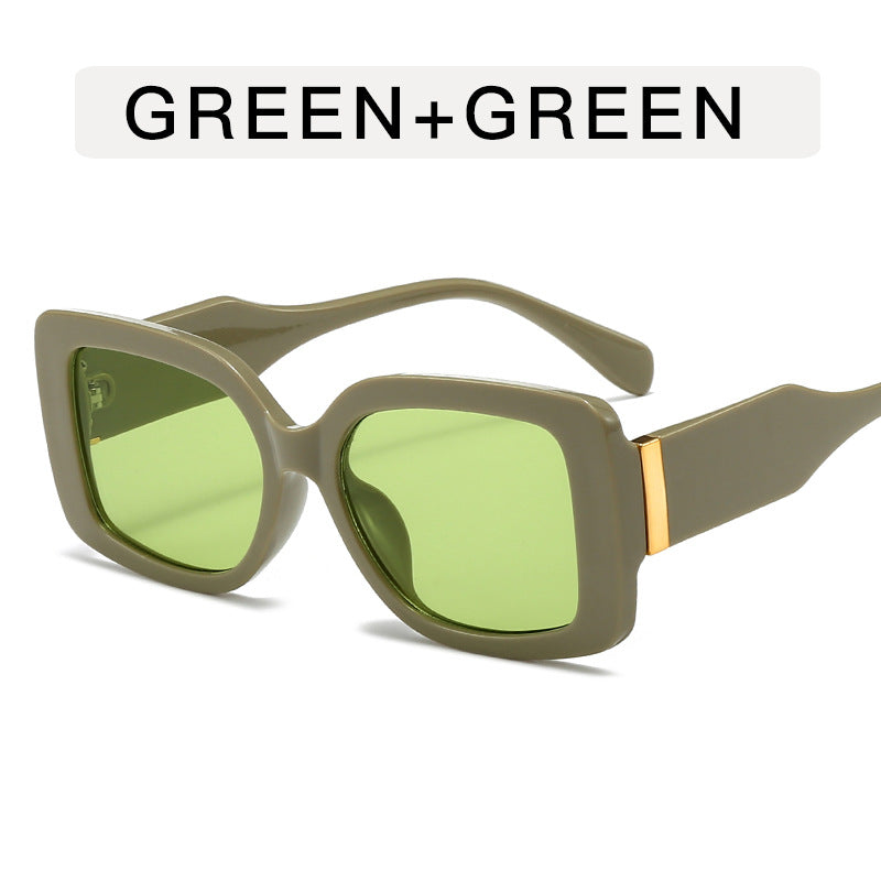 Wholesale Box Retro Sunglasses Women's Personalized Gradient  Sunglasses Large Frame Fashionable Street Beat