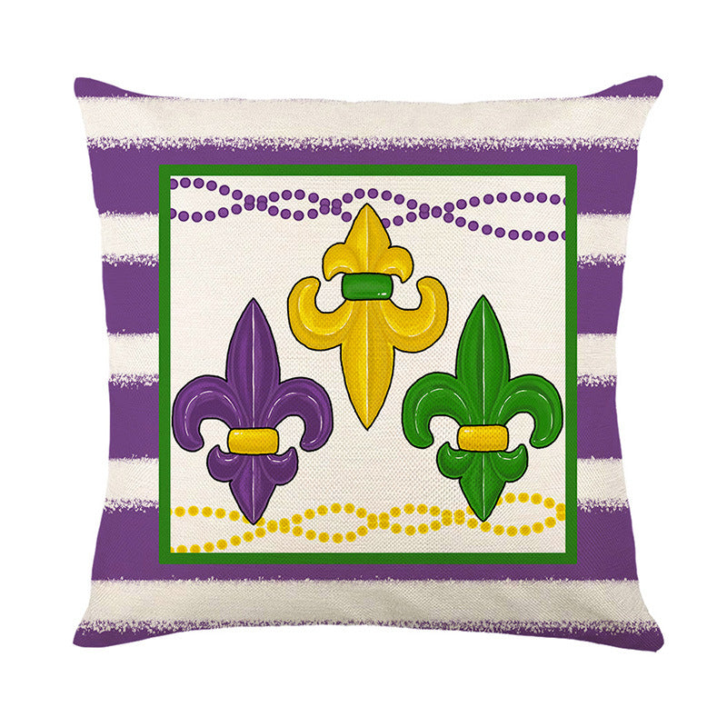 Wholesale Carnival Mask Party Polyester Pillow Cover