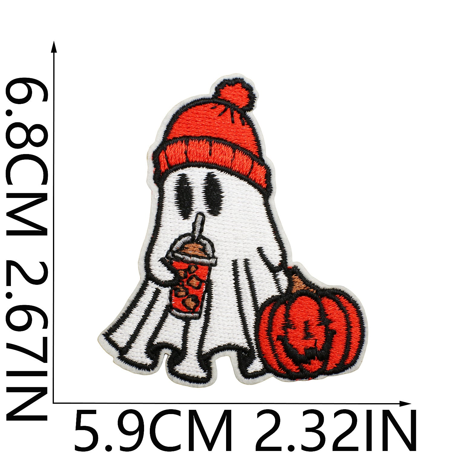 Wholesale  Ghost Witch Embroidered Patches For Clothing Bicycle Bag Decorative Gift