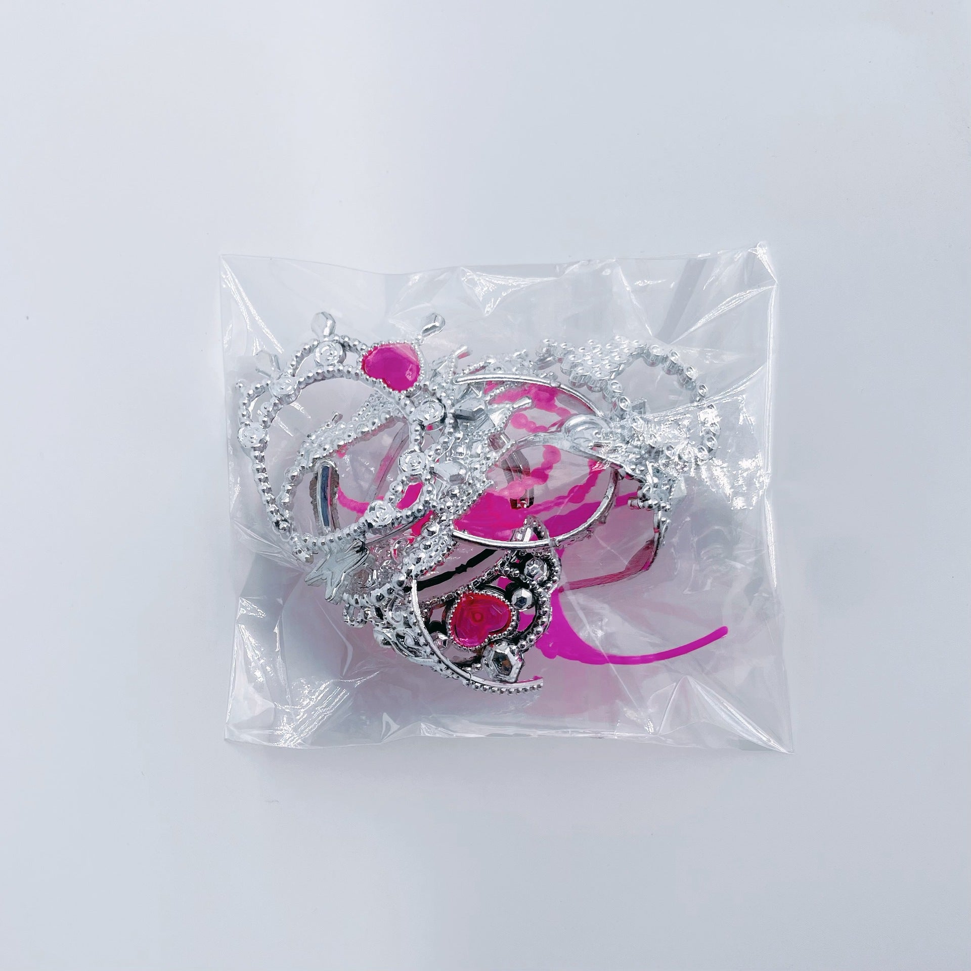 Wholesale  40pcs  Kidsren' s Toys Glasses Bags Boxes Necklaces Crown Rings Earrings Doll clothes