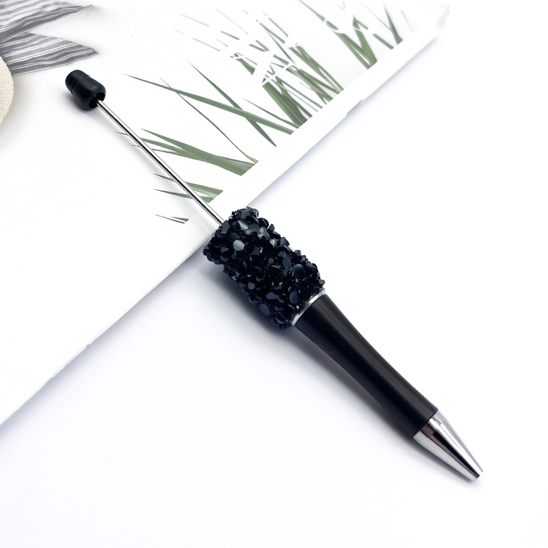 Wholesale Beadable Pens Petal Sequin Resin Diamond Ballpoint Pen