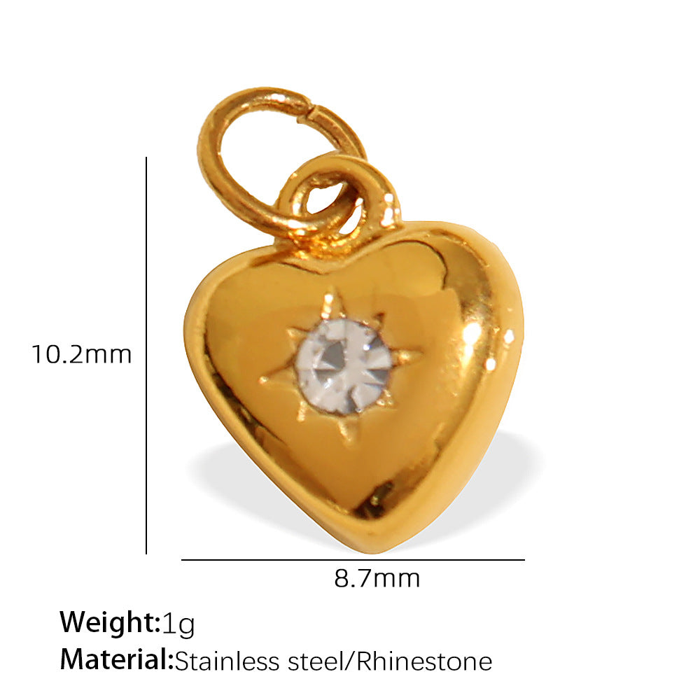 Wholesale Diverse diamond studded stainless steel necklace pendant accessories