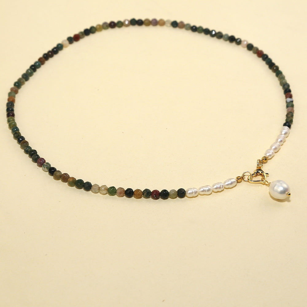 Wholesale Natural Stone Freshwater Pearl Necklace