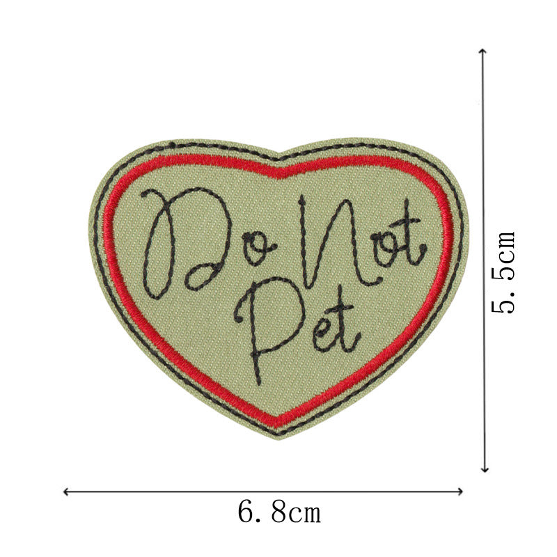 Wholesale Warrior English Letter Embroidered Patch Set 9 Pack Hook And Loop Decorative Applique For Hats Coats Bags DIY Craft Supply