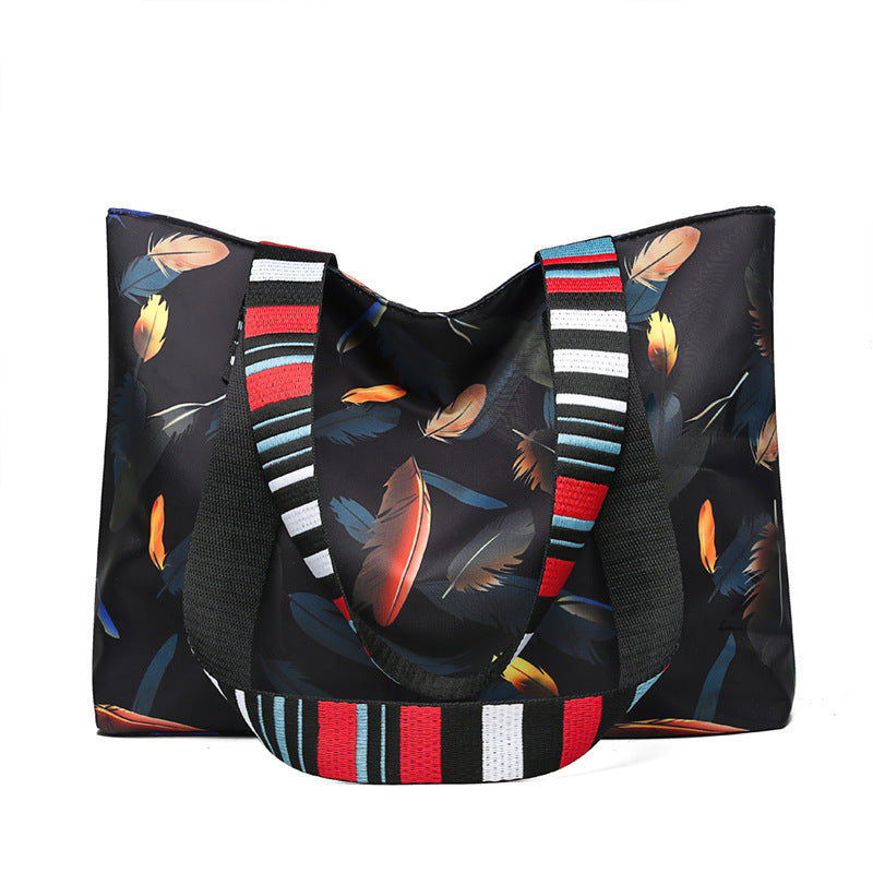 卸売オックスフォード布大容量プリントショルダーバッグ
