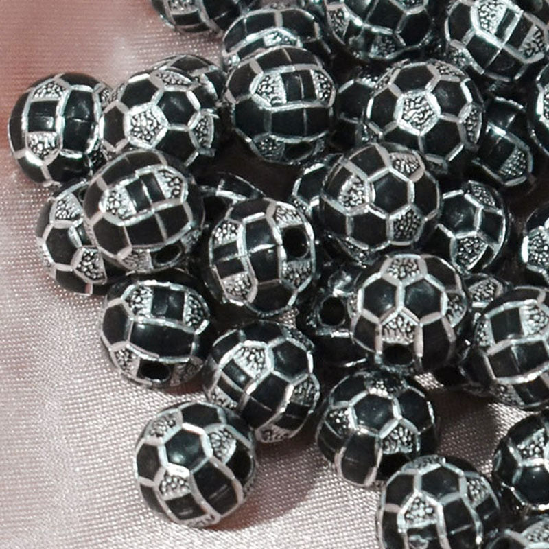 Wholesale 50pcs/pack Acrylic Baseball Basketball Soccer Tennis Loose Beads