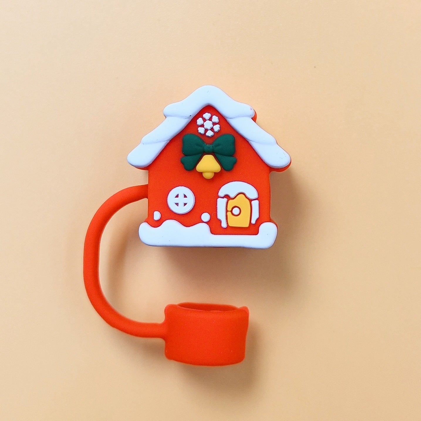 Wholesale 10pcs New Water Cup Accessories Christmas Silicone Straw Cover Dust Stopper