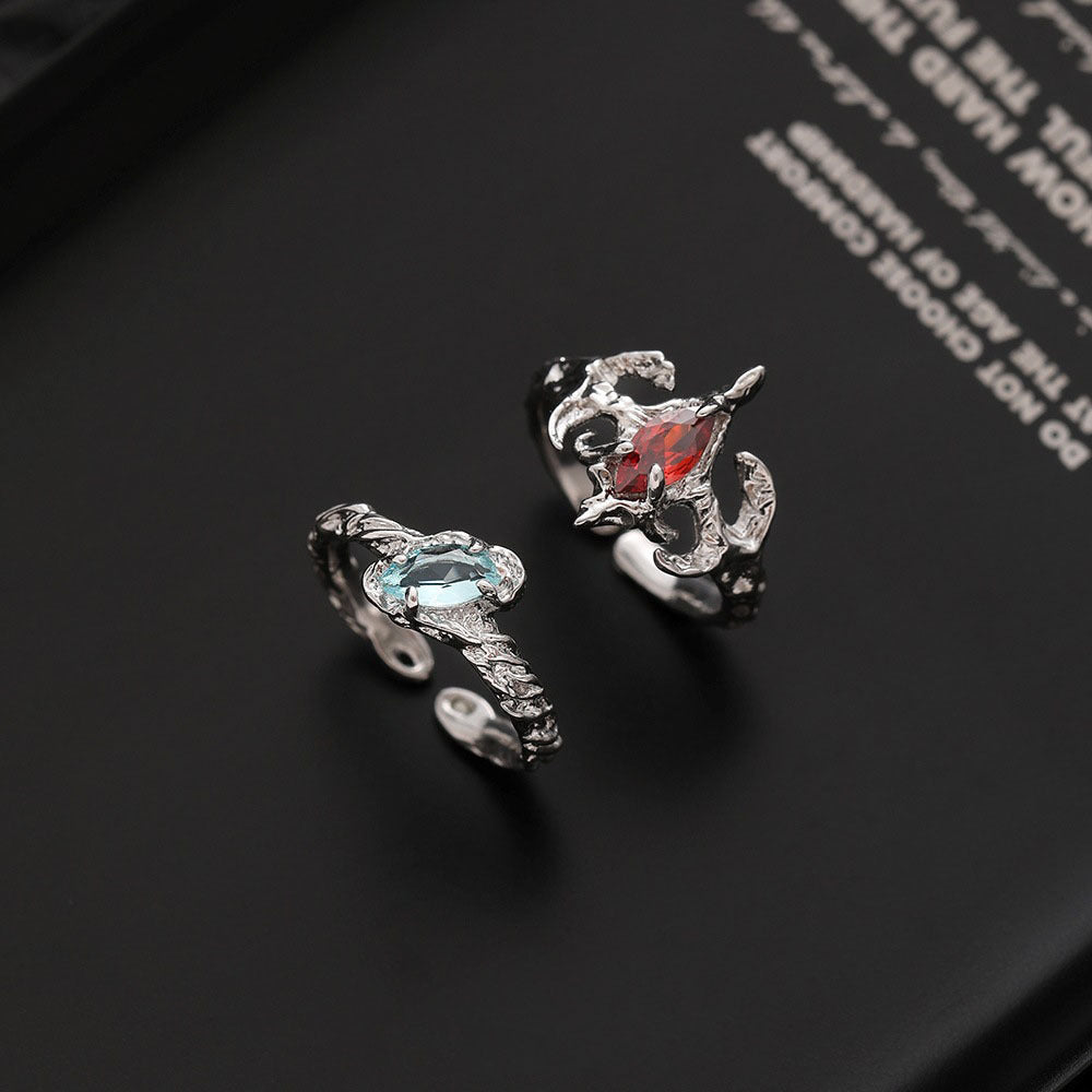 Wholesale Devil studded diamond opening ring