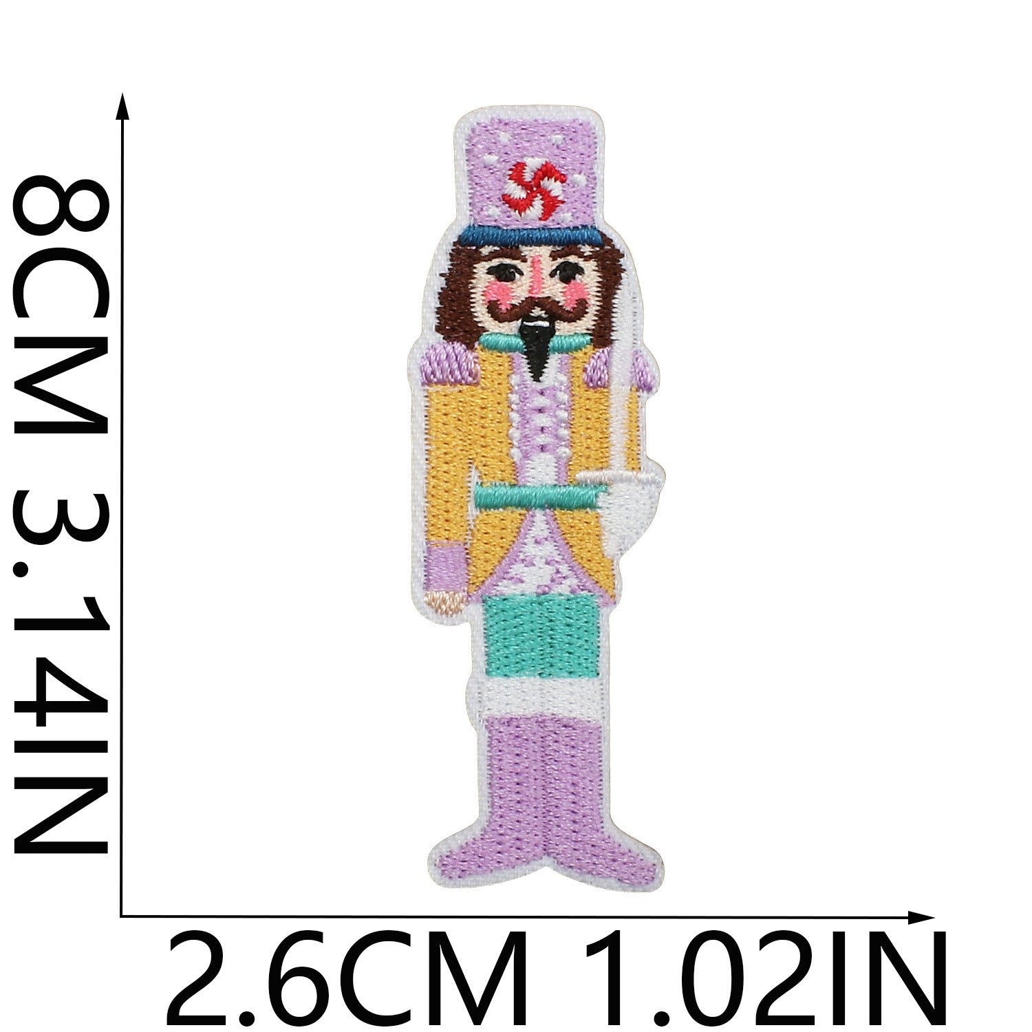Wholesale Chic Polyester Embroidered Iron On Nutcracker Patch For Clothing Bags DIY Craft Accessory OLY Exclusive