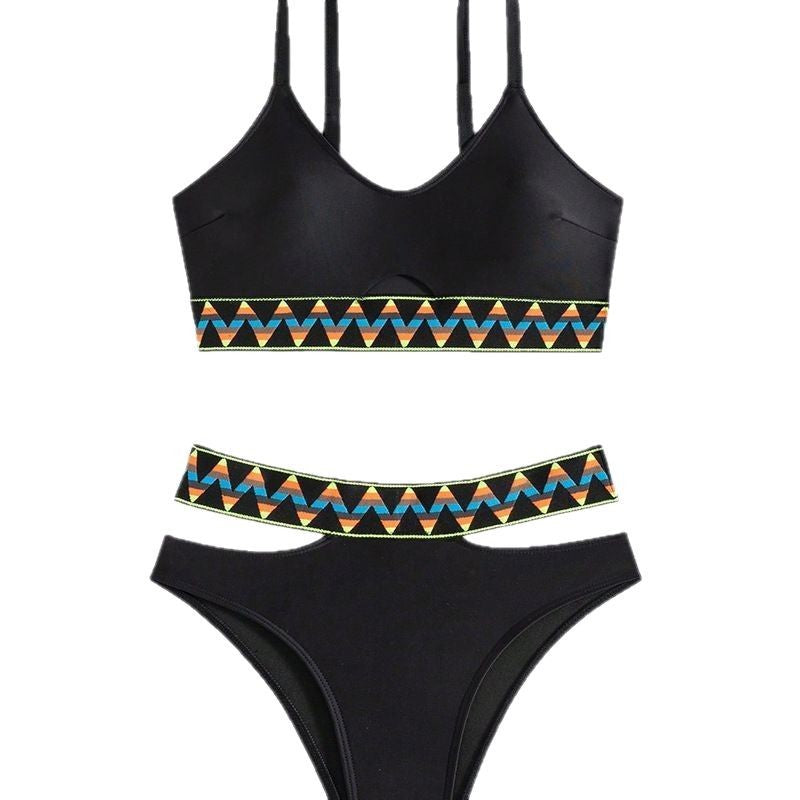 Wholesale Patterned slim beach holiday swimsuit