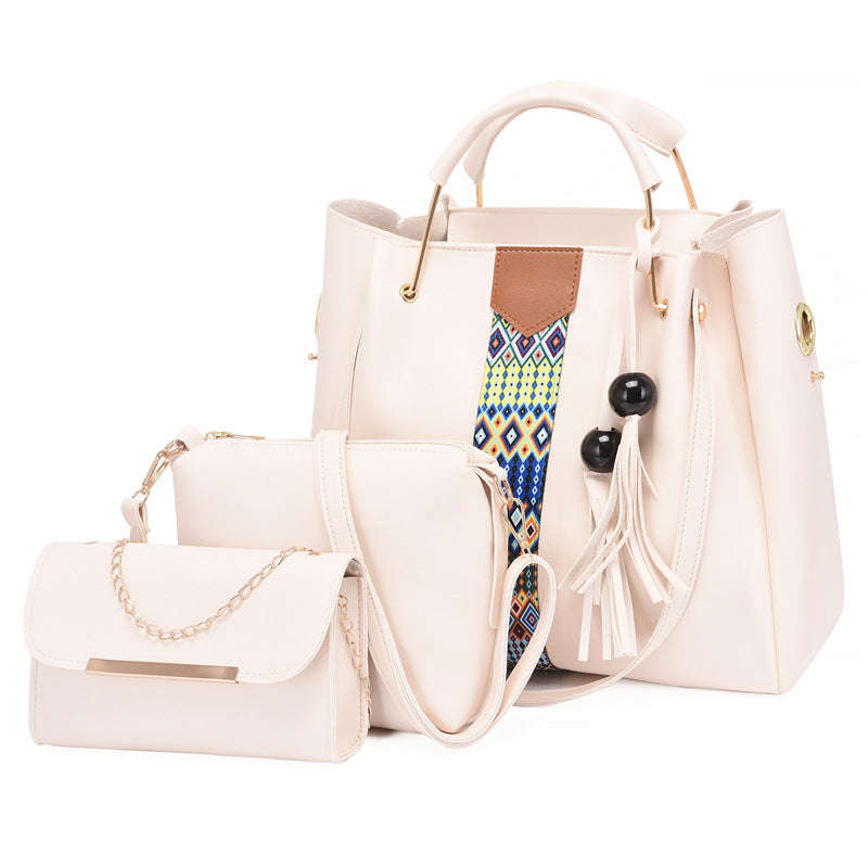 Wholesale PU Mother Bag Three Piece Set