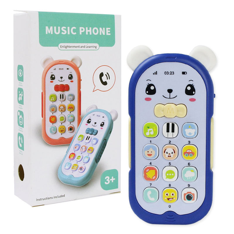 Wholesale Plastic Children's  Toys Simulated Lighting, Music, Baby Soothing Small Mobile Phones