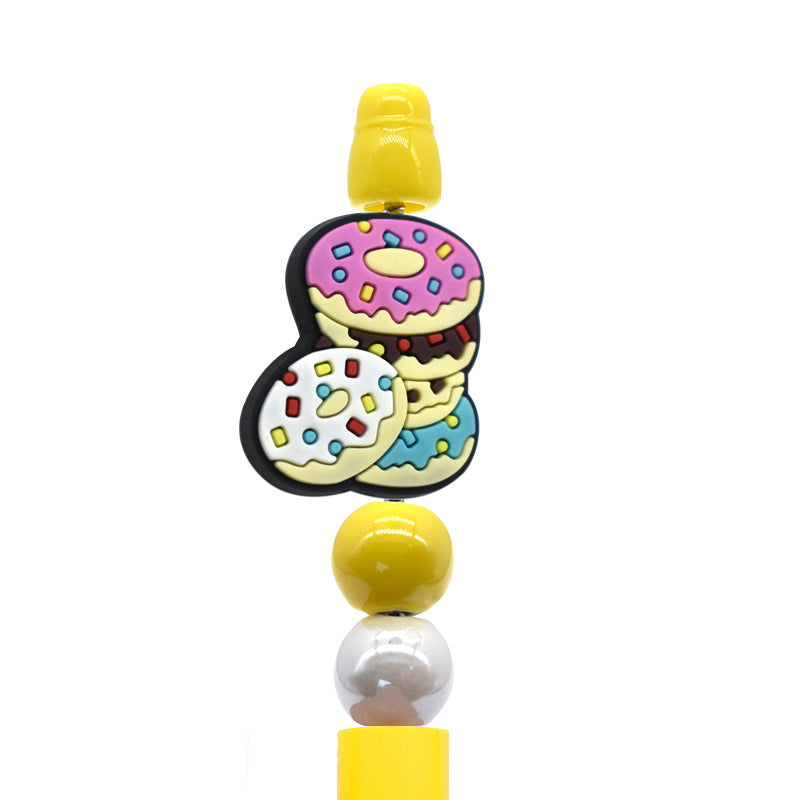 Wholesale   Random 100pcs/pack  Stationery cartoon dessert beads   Focal Beads