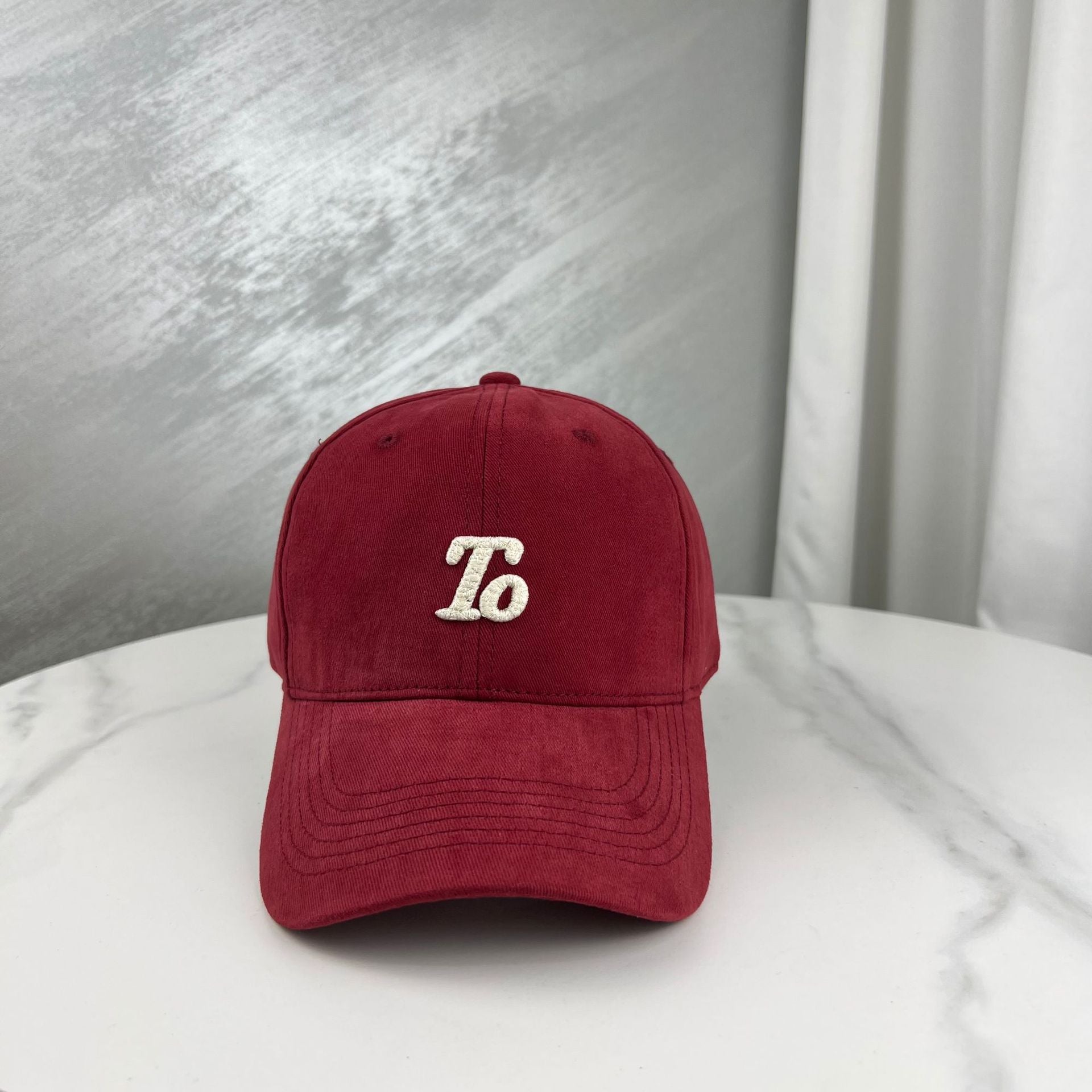 Wholesale Frosted Letter Embroidered Cotton Baseball Caps
