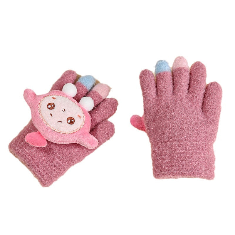 Wholesale Children 3-6 Years Old Baby Full Cartoon Egg Waffle Gloves