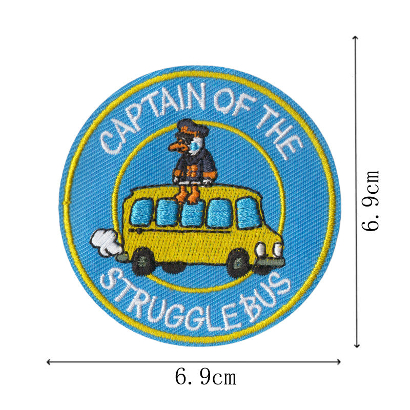 Wholesale Funny duck and cat embroidery DIY Patches