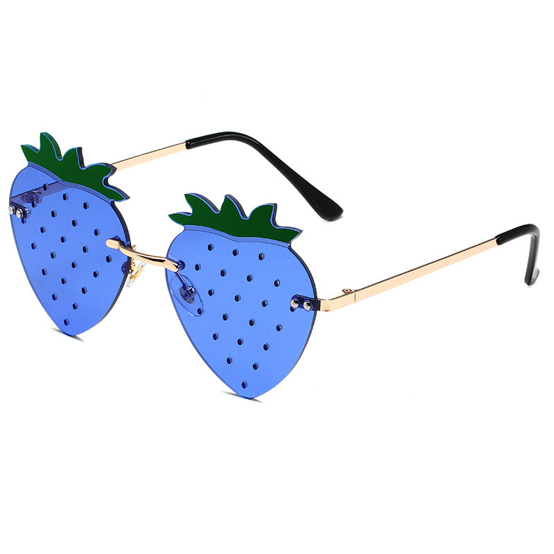 Wholesale PC Frameless Strawberry Sunglasses