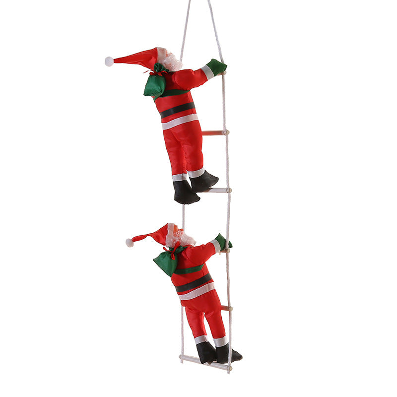 Wholesale Christmas Pendants Window Ladder Santa Claus Decorations
