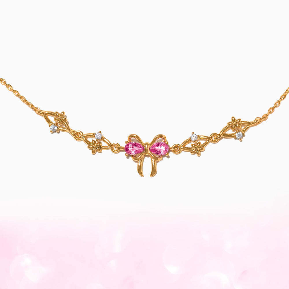 Wholesale  Cute Love Zircon Bow Copper Bracelet