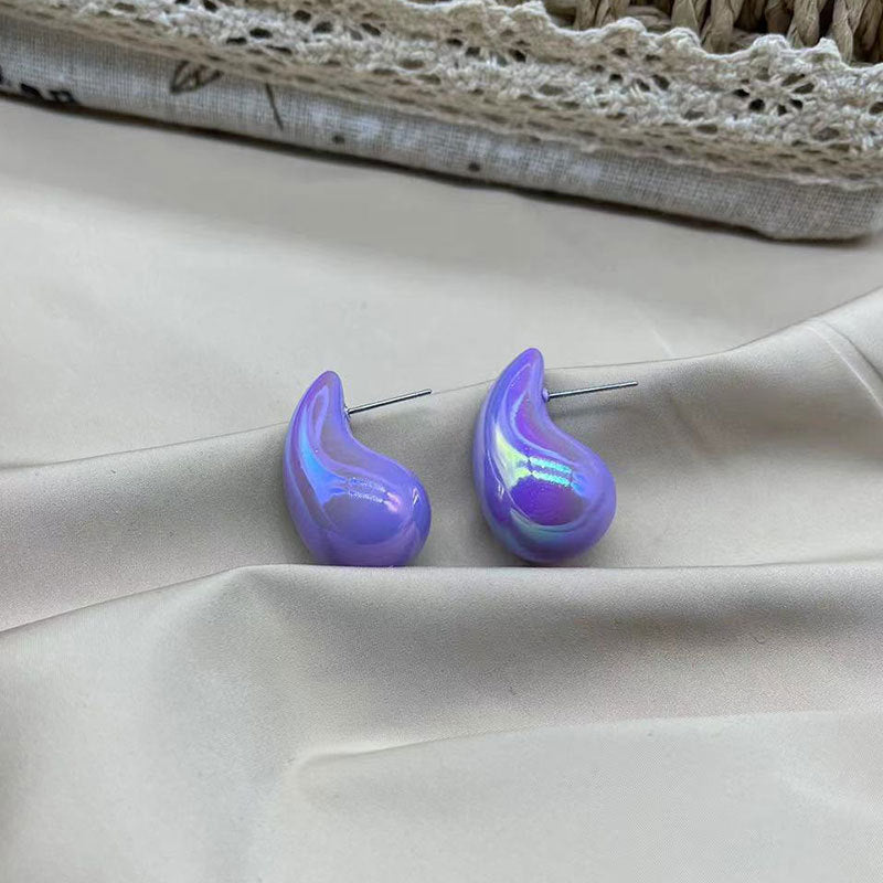 Wholesale Colored Acrylic Water Drop Earrings