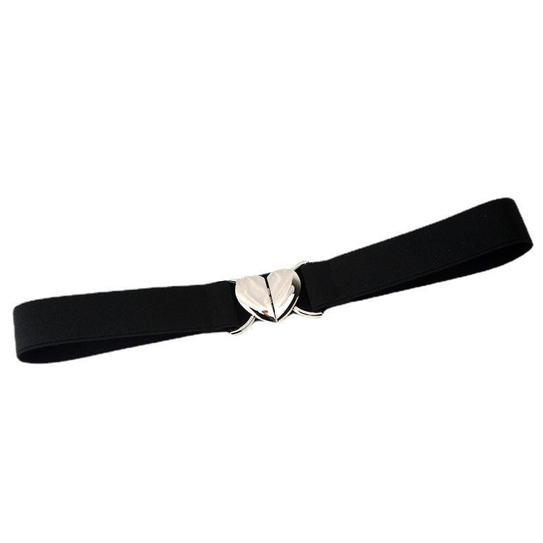 Whoelsale PU Valentine's Day Women's Love Buckle Thin Belt