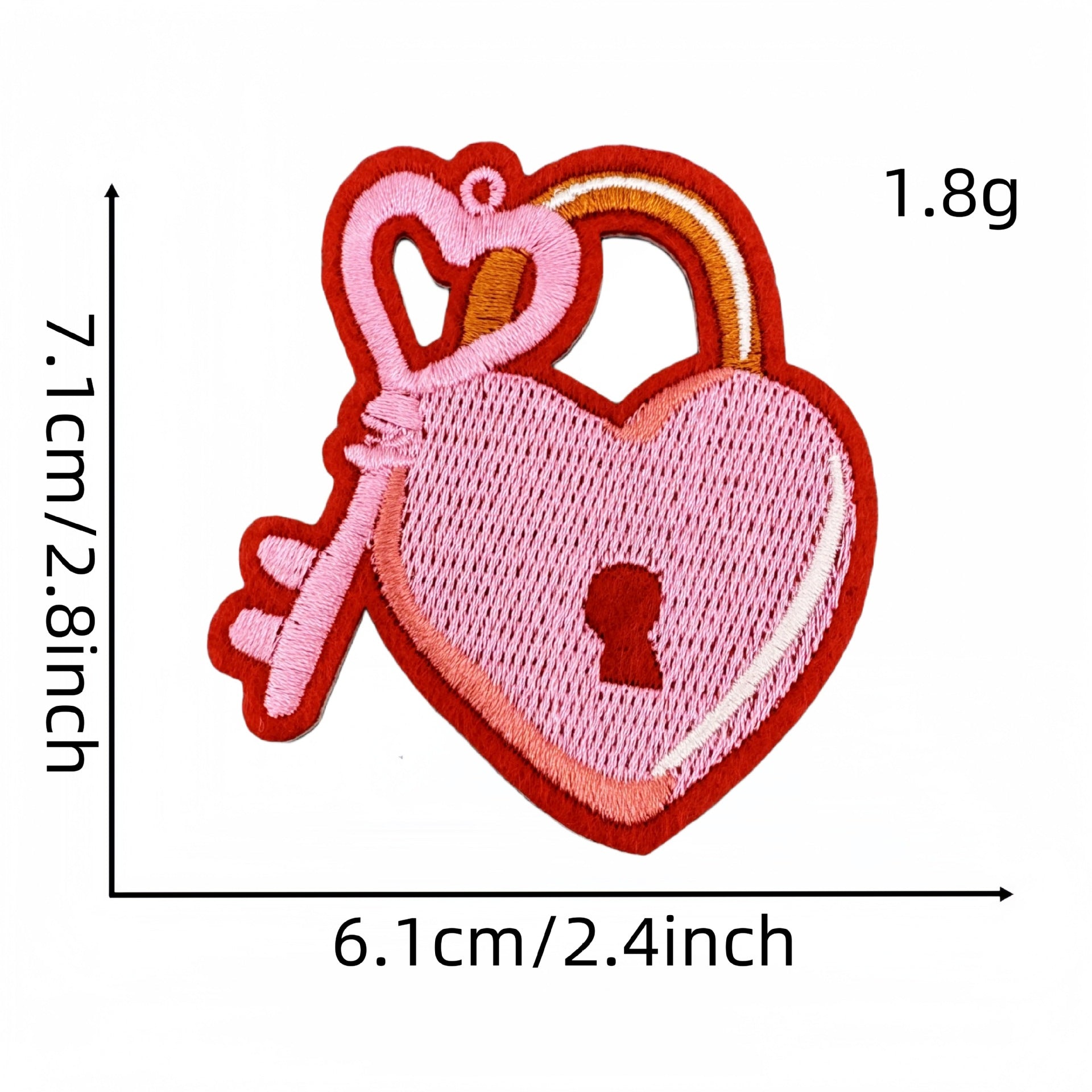 Wholesale Valentine' s Day Pink Love Cartoon Embroidery DIY Patches