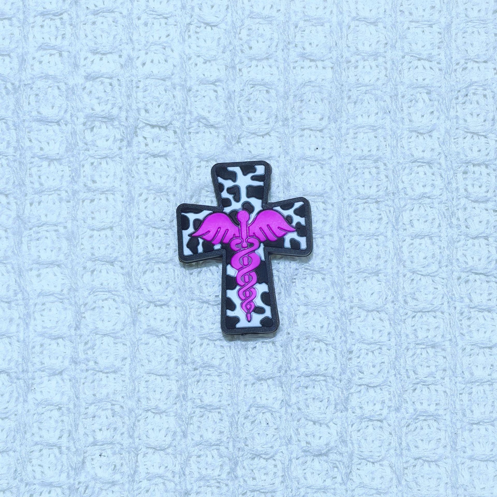 Wholesale  Random 100pcs  cross variety series silicone cartoon beads Focal Beads