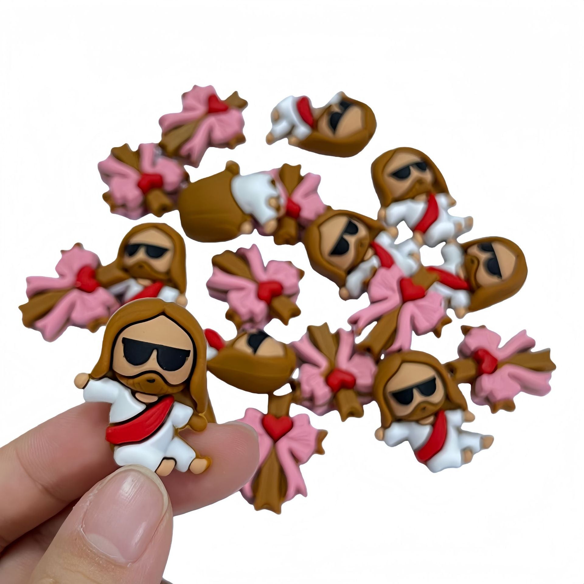 Wholesale 10pcs Product Silicone Beads DIY Loose Focal Beads