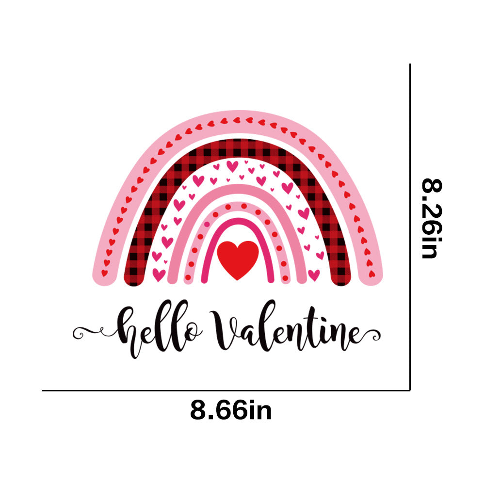 Wholesale 10pcs Pink Love Bear Valentine's Day UV DTF Ready to Press Transfers Wraps