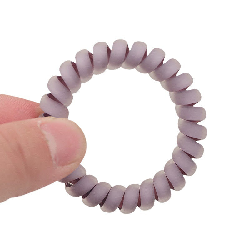 Wholesale Morandi Semi Transparent Matte TPU Hair Scrunchies