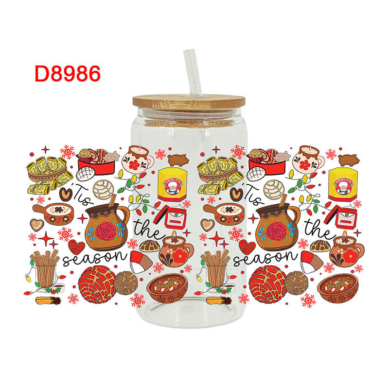 Wholesale Christmas Cuisine Series 16oz Cup UV DTF Wraps