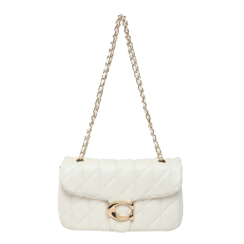 Wholesale Diamond embroidery chain crossbody bag small square bag underarm