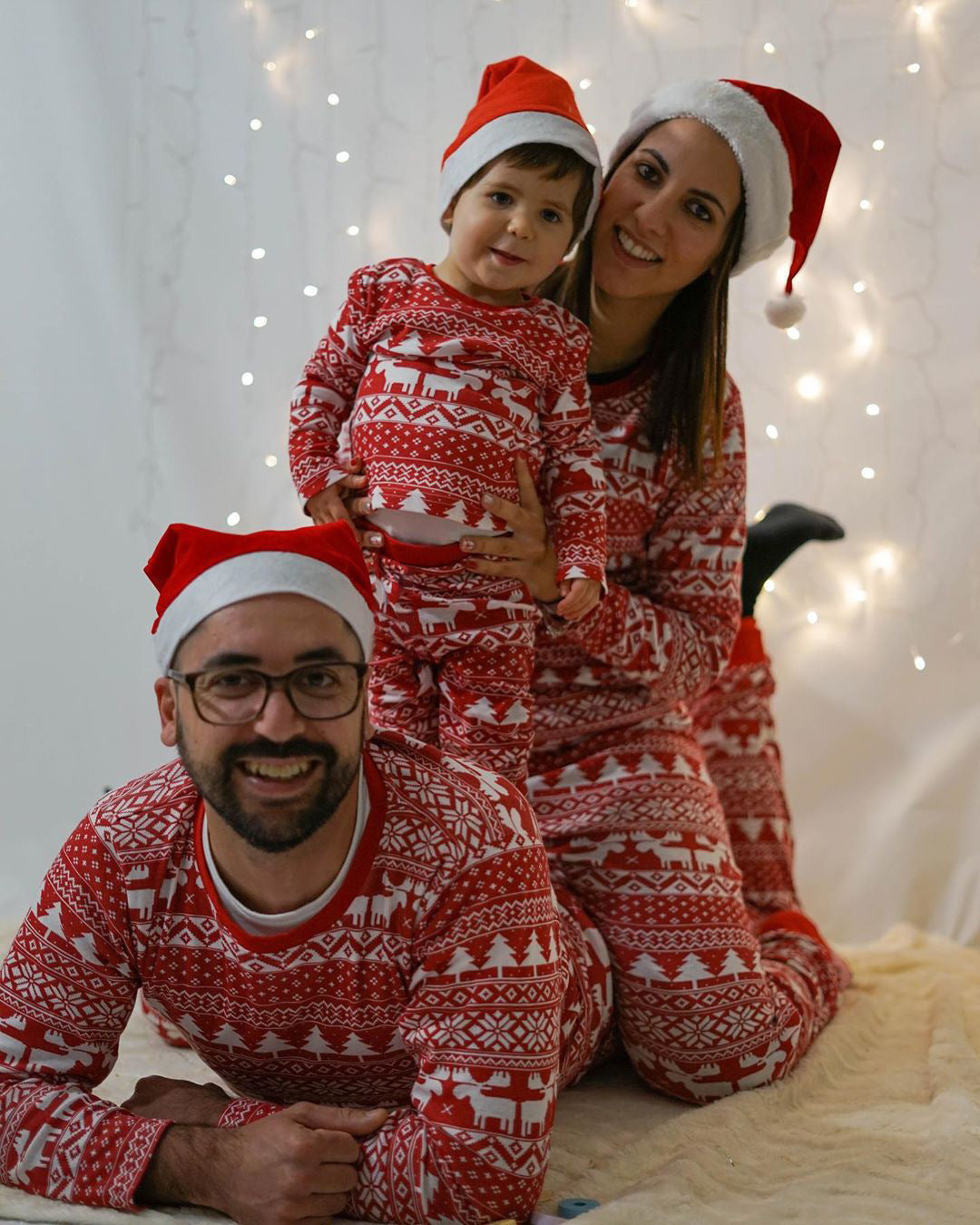 Wholesale Christmas Printed Parent-child Wear Home Wear Pajamas Set