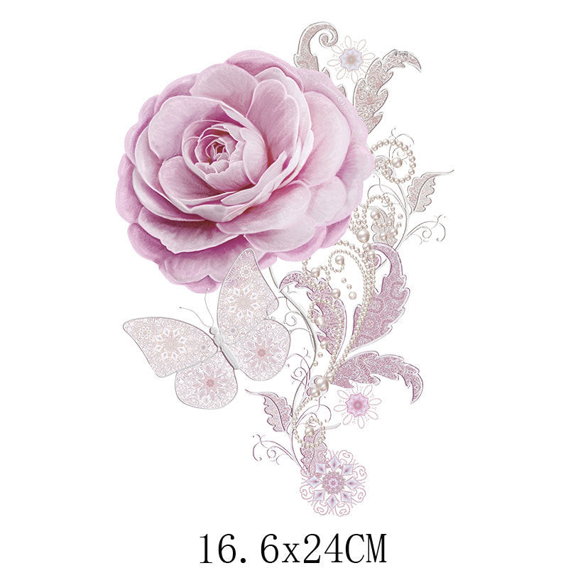 Wholesale  Flower Heat Transfer Printing Stickers UV DTF Ready to Press Transfers Wraps