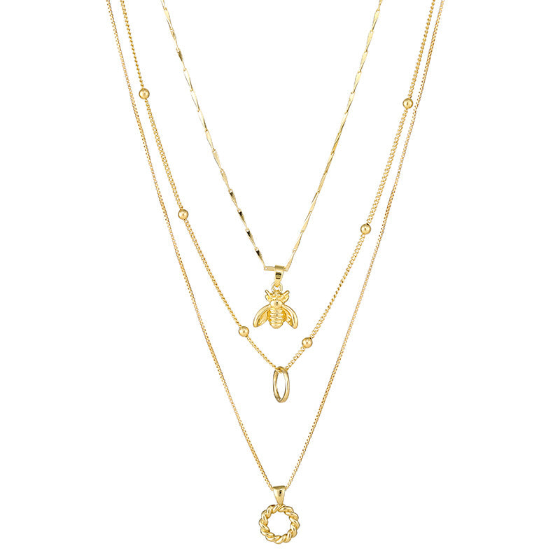 Wholesale Pig Nose Chain Zircon Multi-row Stacking Set Chain