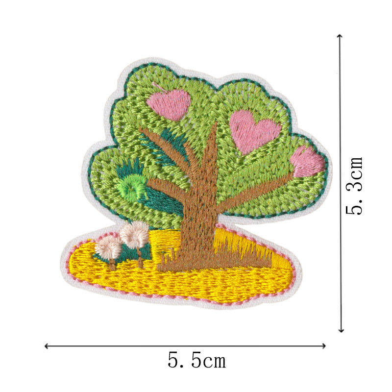 Wholesale Cartoon House Embroidered Patches Set Of 9 Trendy Iron On Sew On Applique For Doll Clothes Coats DIY Craft Gift
