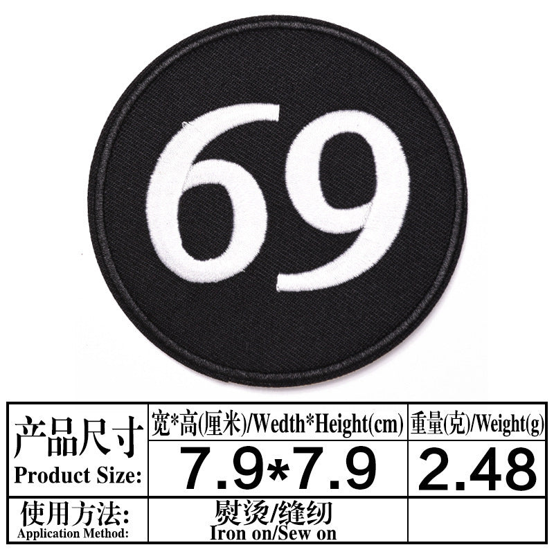 Wholesale 9Pc Embroidered Cloth Patches Set DIY Sew On Badges For Jeans ets Fashion Accessory Boutique Gift For Craft Supply Resale