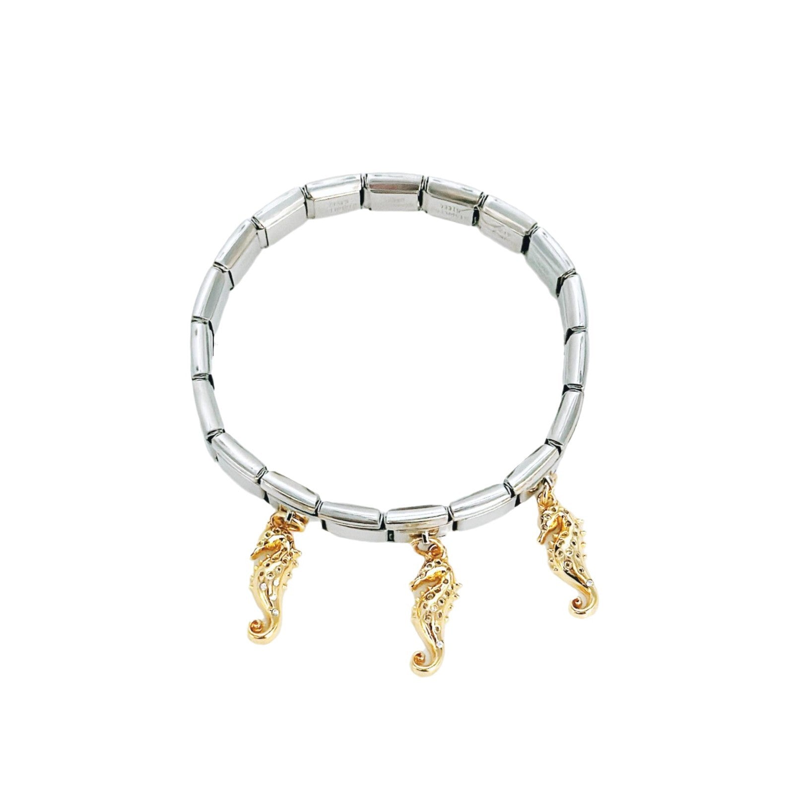 Wholesale Cherry Seahorse Stainless Steel Bracelet