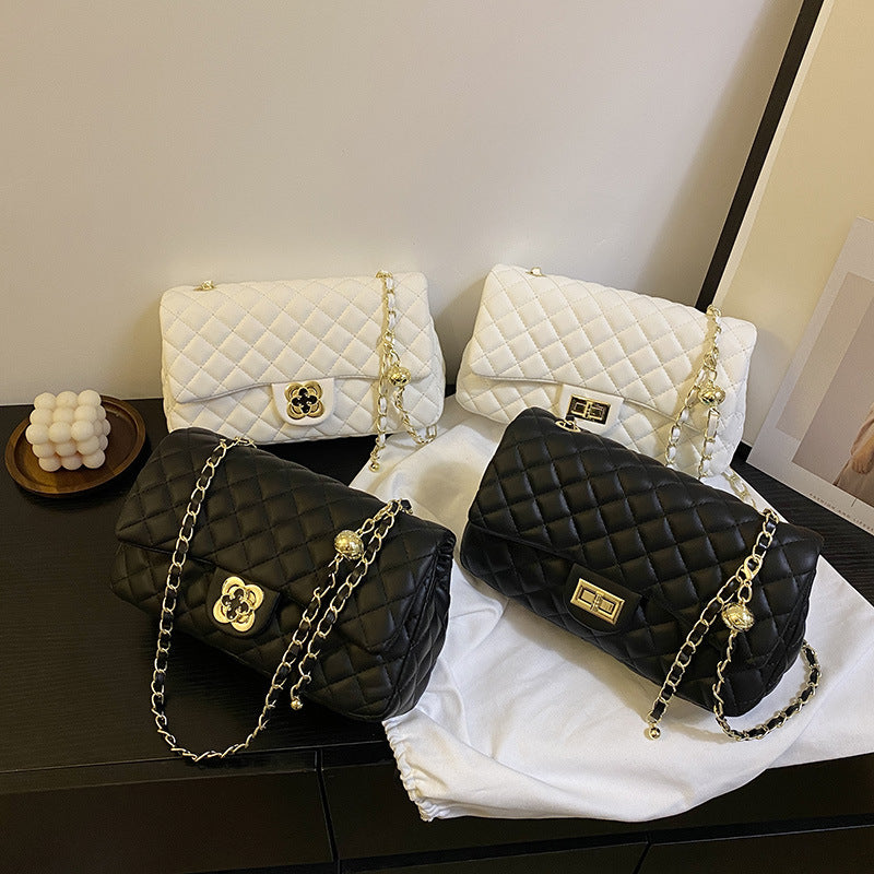 Wholesale Diamond Embroidery Small Square Bag Fashionable Shoulder Bag