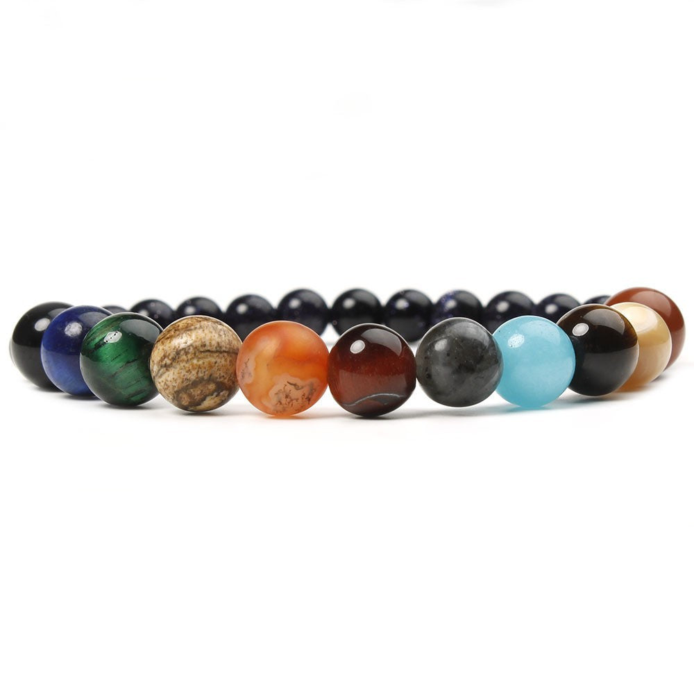 Wholesale Universe Galaxy Eight Planets Bracelet Couple Bracelet