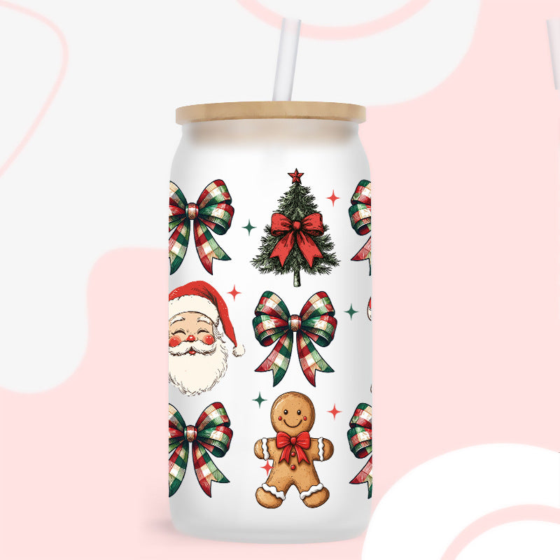 Wholesale Uv Transfer Sticker Tree Glass Cup Crystal Sticker 16oz Cup UV DTF Wraps