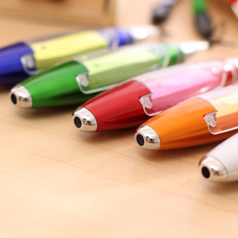 Wholesale Color Hanging Rope Luminous Note Stickers LED Light Pen Ballpoint Pen