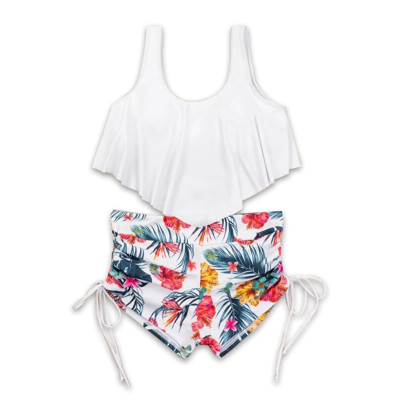 Wholesale Conservative Split Printed Swimwear