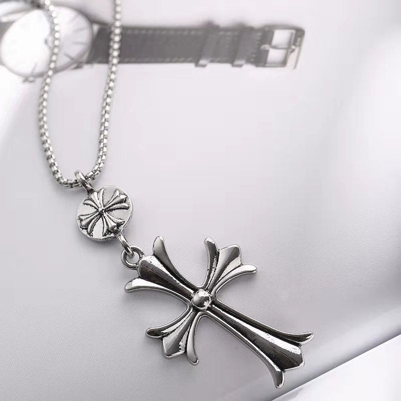 Wholesale Diamond Cross Necklace Sweater Chain