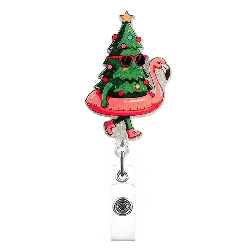 Wholesale Christmas Tree Christmas Cartoon Badge Reels