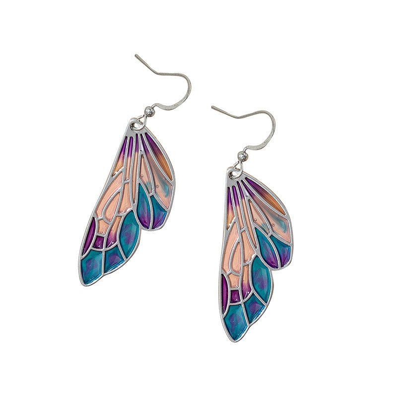 Wholesale Gorgeous Butterfly Wings Earrings