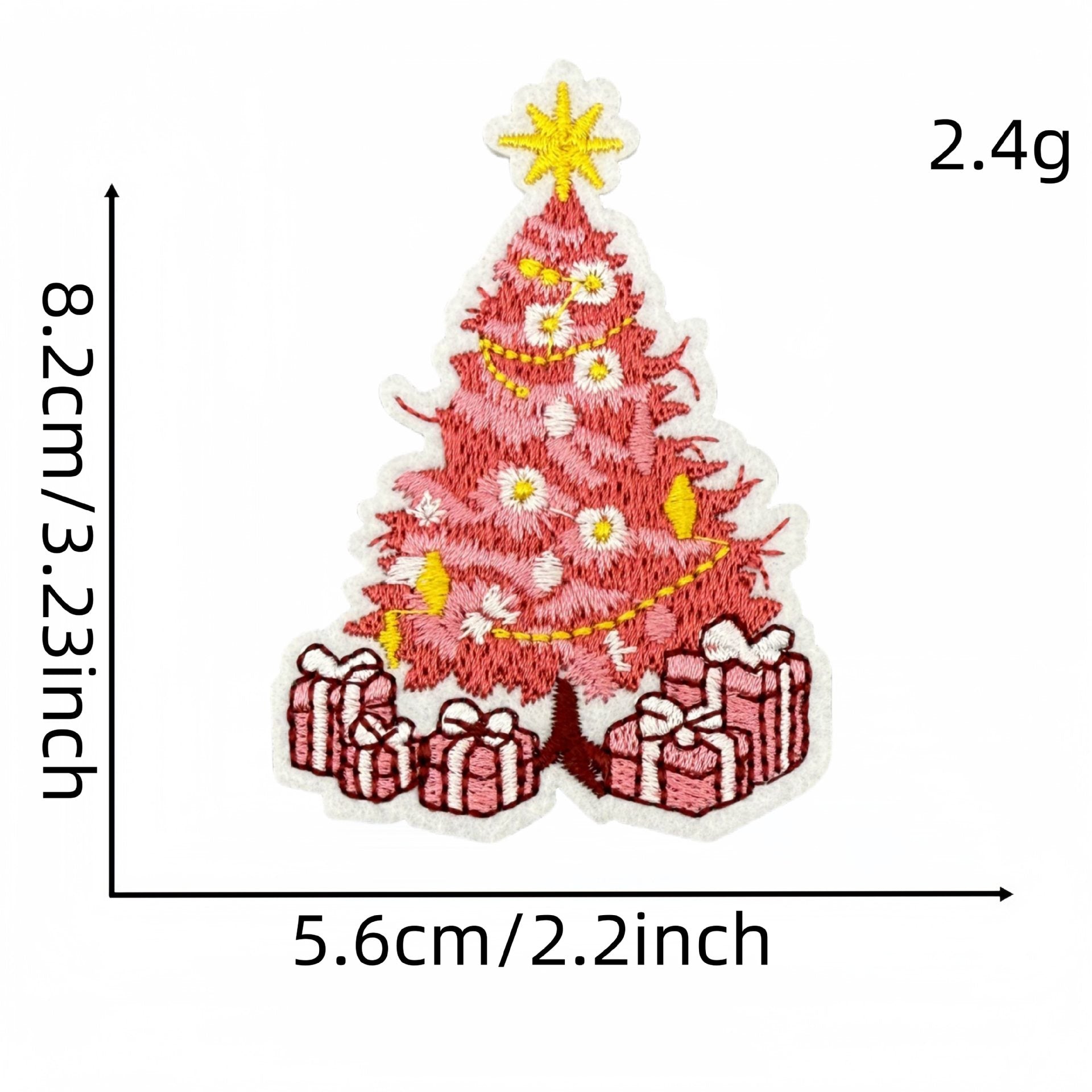 Wholesale Pink Cartoon Christmas Embroidery DIY Patches
