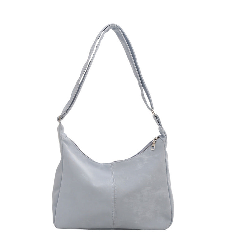 Wholesale Retro Solid Color Versatile Shoulder Bag